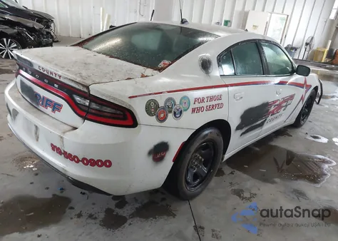 2016 Dodge Charger Police z USA, uszkodzony, nr VIN 2C3CDXATXGH133863